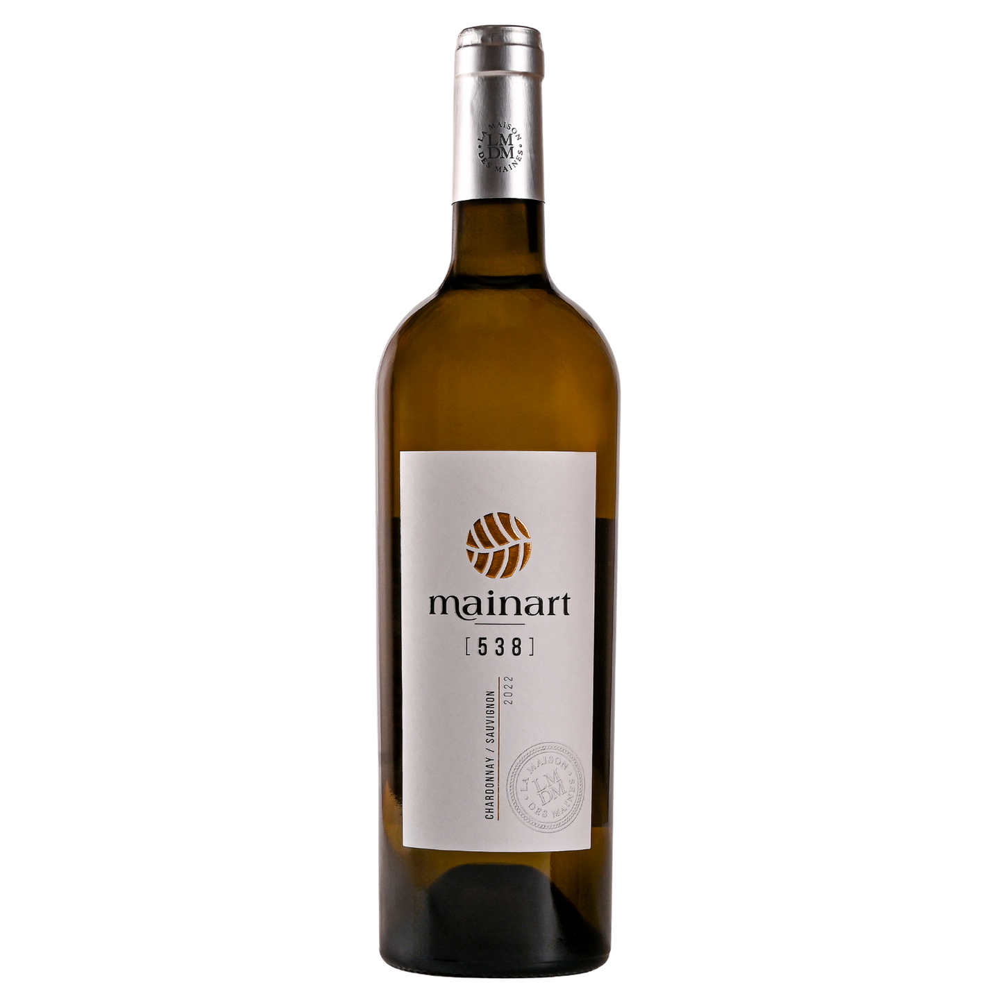 Bouteille Mainart 538 Chardonnay / Sauvignon – Vin blanc Charentais – Caves Charlemagne 75cl
