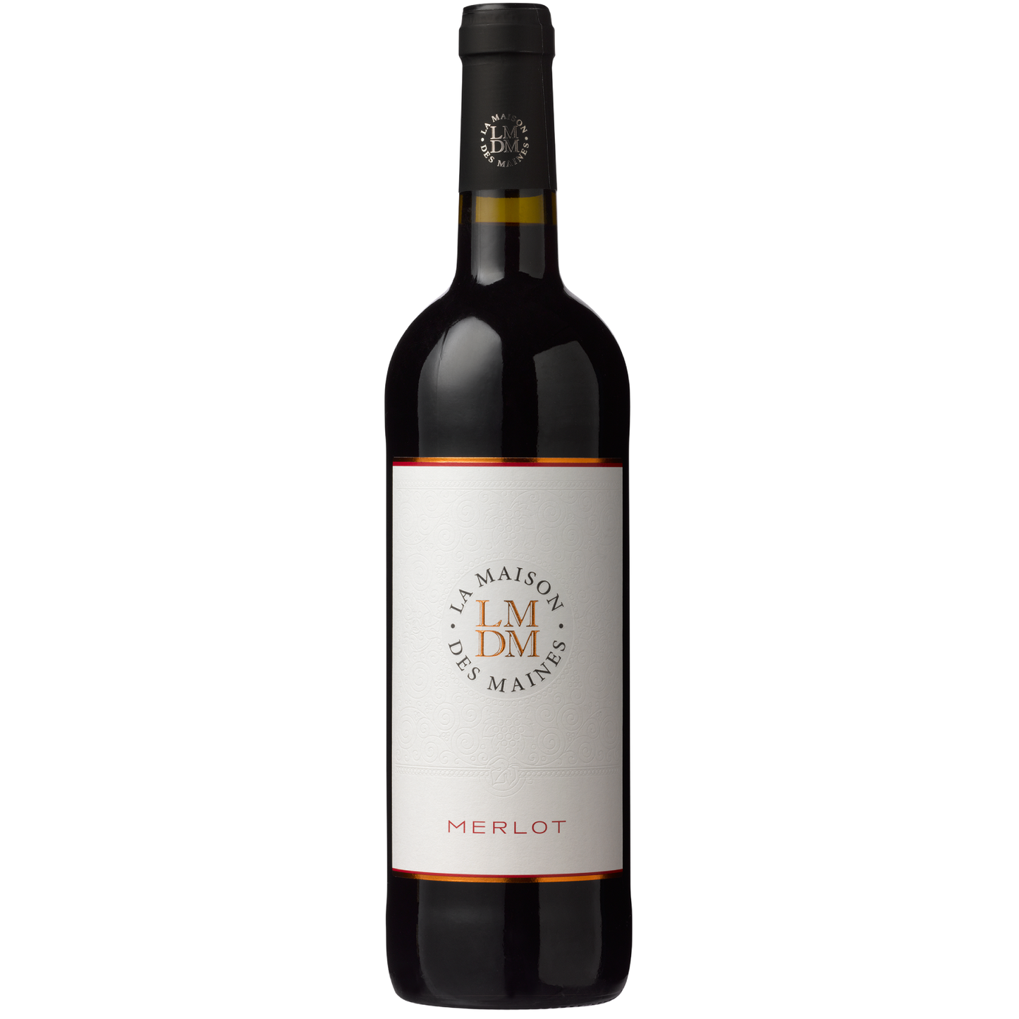Bouteille Maison des Maines Merlot – Vin rouge fruité et élégant – Vins Charentais – Caves Charlemagne 75cl